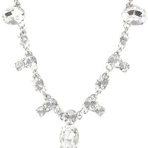 Clear Jewel Opening Night Crystal Bridal Necklace